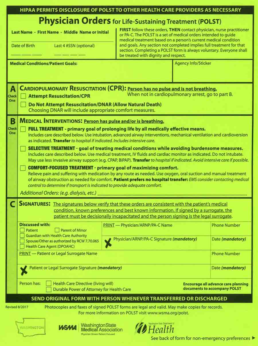 POLST Form