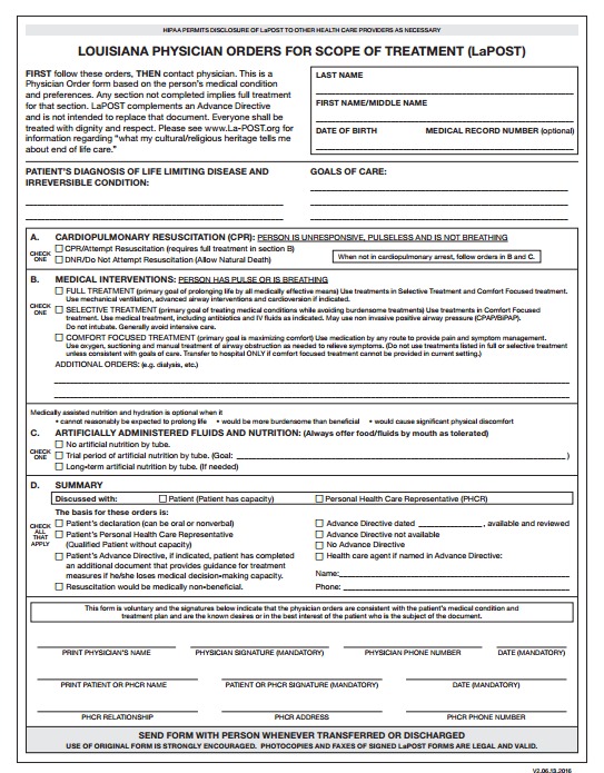 POLST Form